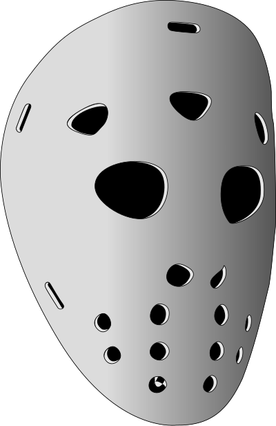 Hockey mask clipart