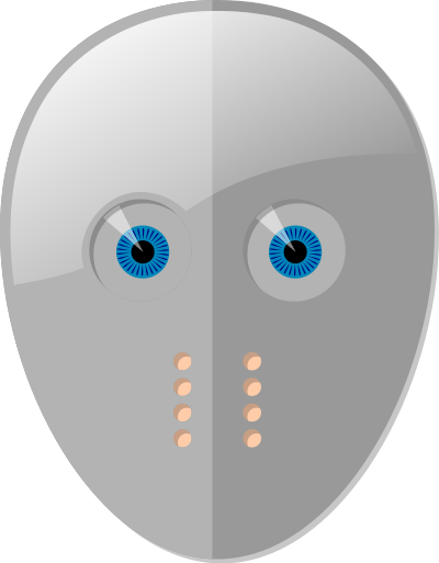 Hockey Mask and Eyes clipart