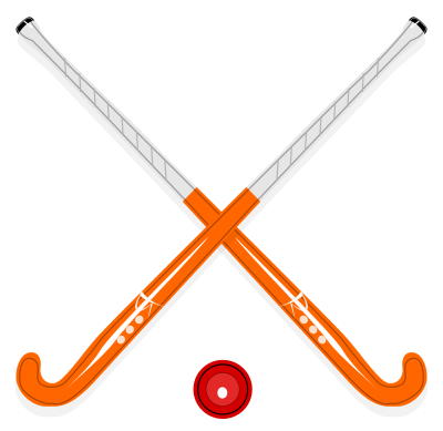 Hockey Stick & Ball clipart
