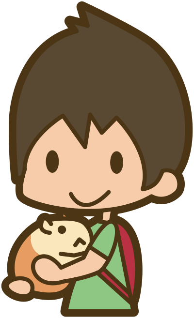 Holding a pet clipart