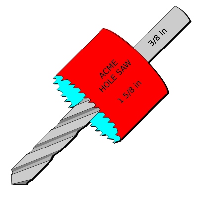 Hole Saw clipart