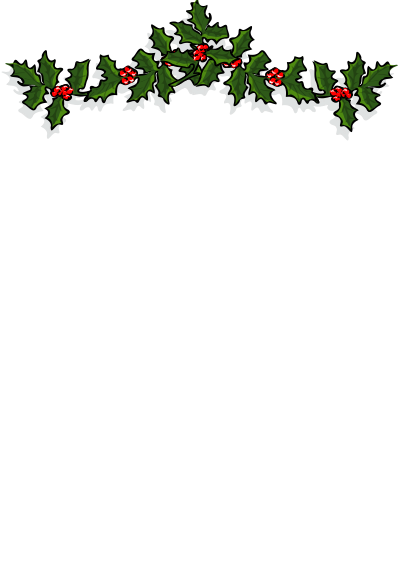 Holiday Holly clipart