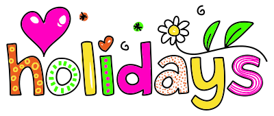 Holidays Typography clipart