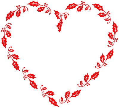 Holly Heart clipart