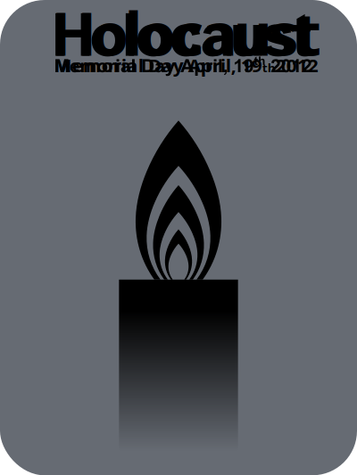 HolocaustMemorialDay 20120419 clipart