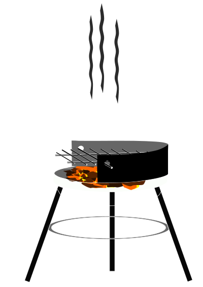 Holzkohlegrill clipart