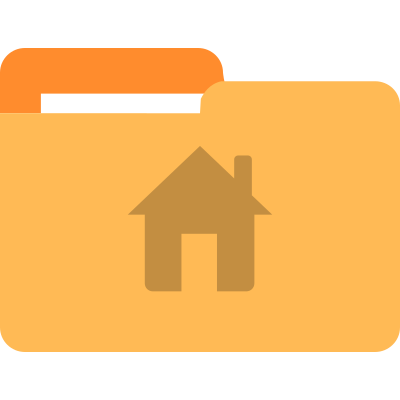 Home folder, Carpeta de usuario clipart