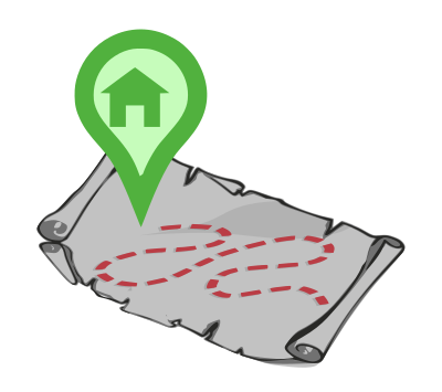 Home Map - Colour Remix clipart