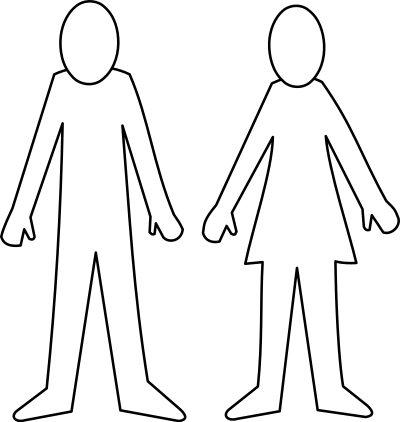 Homme et femme / Man and woman clipart