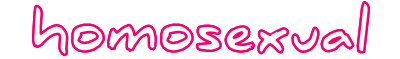 Homosexual white outlined pink clipart