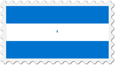 Honduras flag stamp clipart