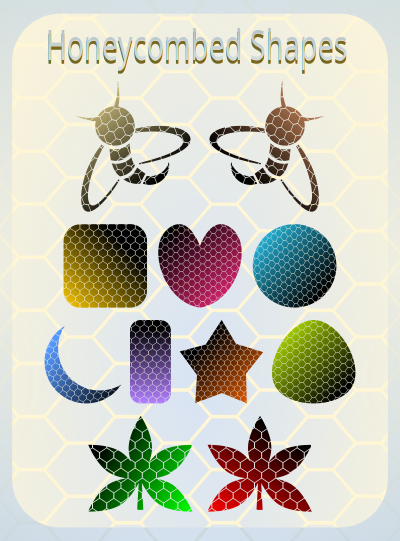 Honeycombed Shapes clipart