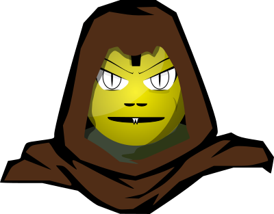 Hooded Cartoon Character clipart