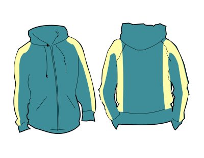 Hoodie, poleron clipart