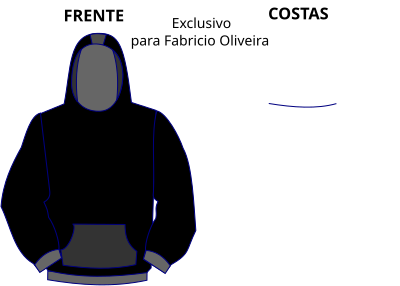 Hoodie template clipart