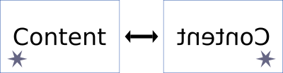 Horizontal filp clipart