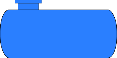 Horizontal tank clipart