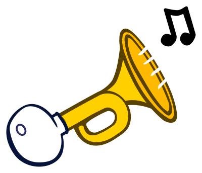 Horn - coloured clipart