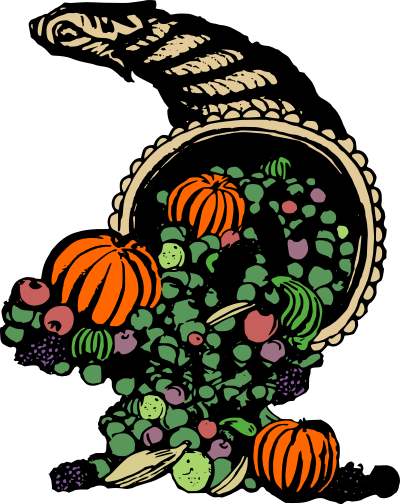 Horn of Plenty - Colour Remix clipart
