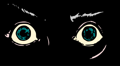 Horror eyes clipart