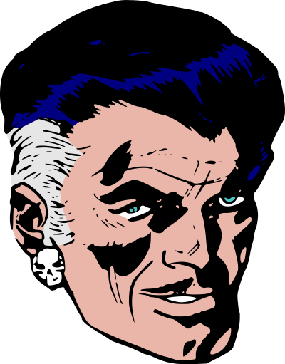 Horror man clipart