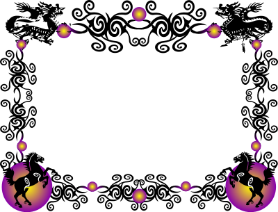 Horse Border clipart
