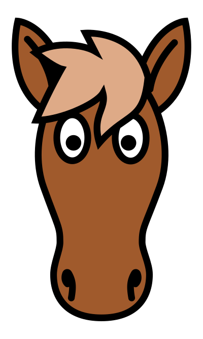 Horse head clipart