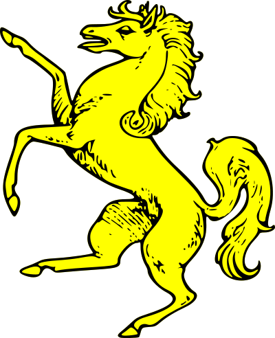 Horse rampant clipart
