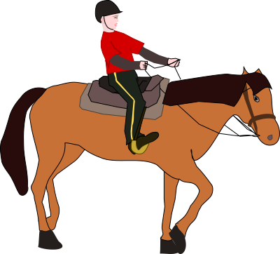 Horse Riding Lesson clipart