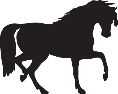 Horse silhouette clipart