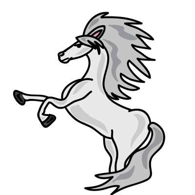 Horse White clipart