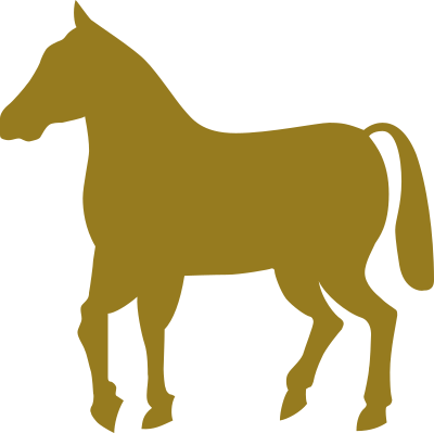 Horse without wagon clipart