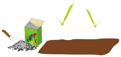 Horticultural (garden) fertilizer clipart
