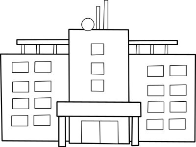 Hospital / hopital clipart