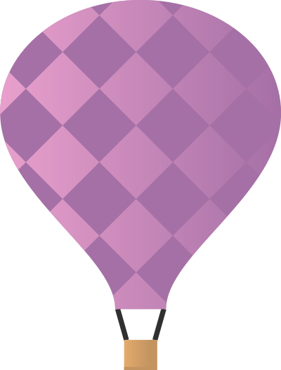 Hot air balloon clipart