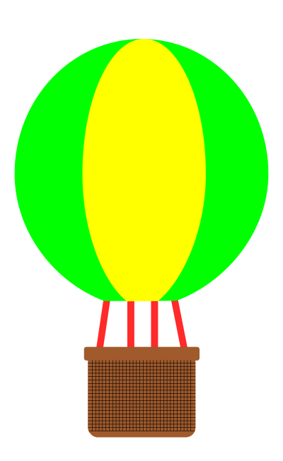 Hot-air balloon clipart