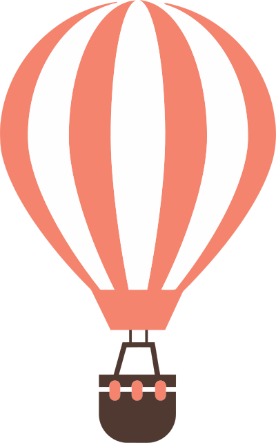 Hot Air Balloon By Karen Arnold Vectorized clipart
