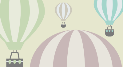 Hot air balloons background clipart
