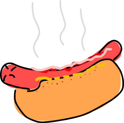 Hot dog clipart