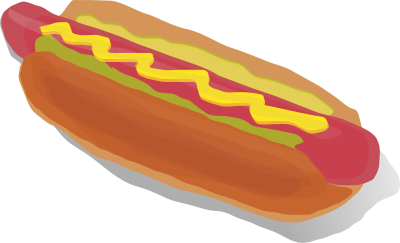 Hot dog clipart