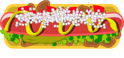 Hot dog clipart