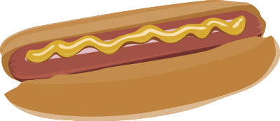 Hot dog by Rones clipart