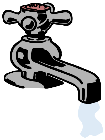 Hot Faucet clipart