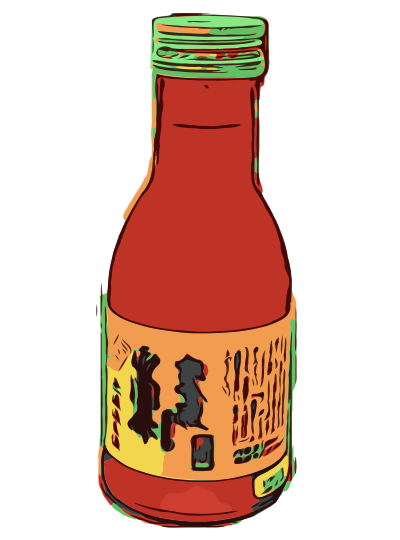 Hot Sauce Bottle clipart