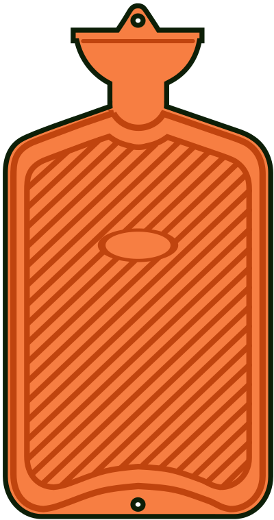 Hot water bottle clipart
