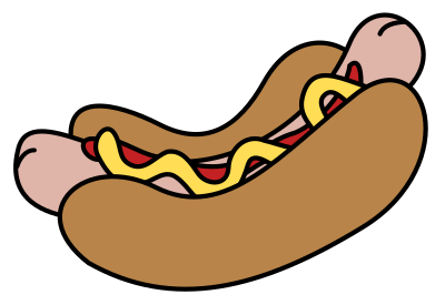 Hotdog clipart