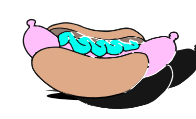 HOTDOG FLUO clipart