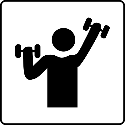 Hotel Icon Has Gym clipart