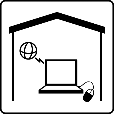 Hotel Icon Has Internet In Room clipart