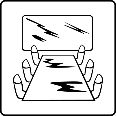 Hotel Icon Has Meeting Room clipart